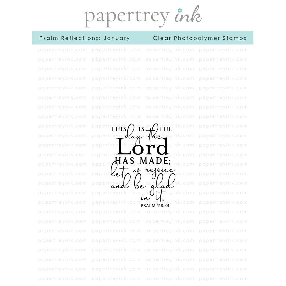 Papertrey Ink PSALMS REFLECTIONS JANUARY Clear Stamps 1475