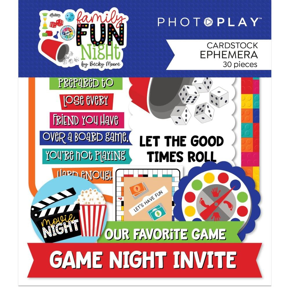 Photoplay FAMILY FUN NIGHT Ephemera Pack ffn3872