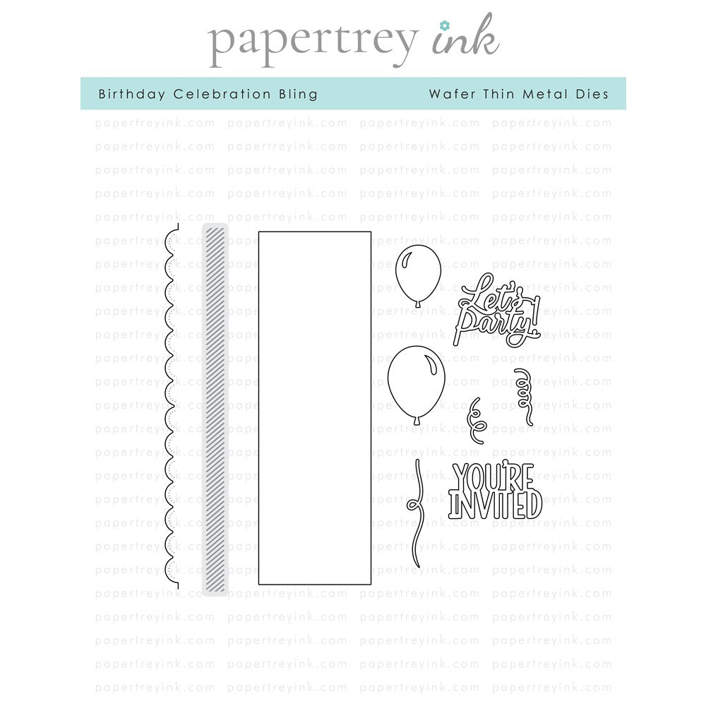 Papertrey Ink BIRTHDAY CELEBRATION BLING Dies PTI-0551