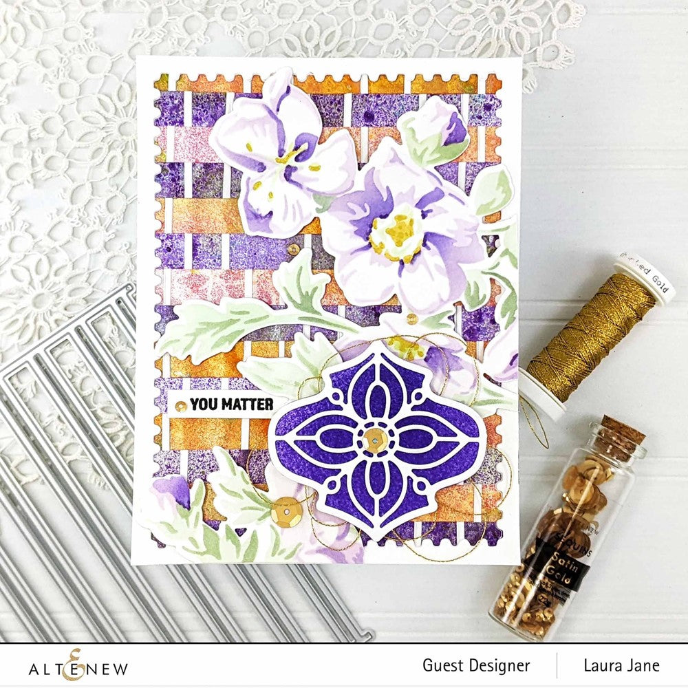 Altenew SWAMP BUTTERCUP Layering Stencils ALT7609 you matter