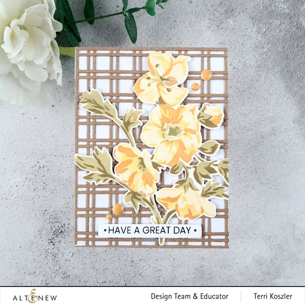 Altenew SWAMP BUTTERCUP Layering Stencils ALT7609 great day