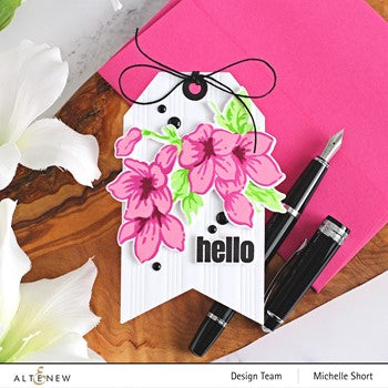 Altenew WILD GERANIUM Clear Stamps ALT7607 tag