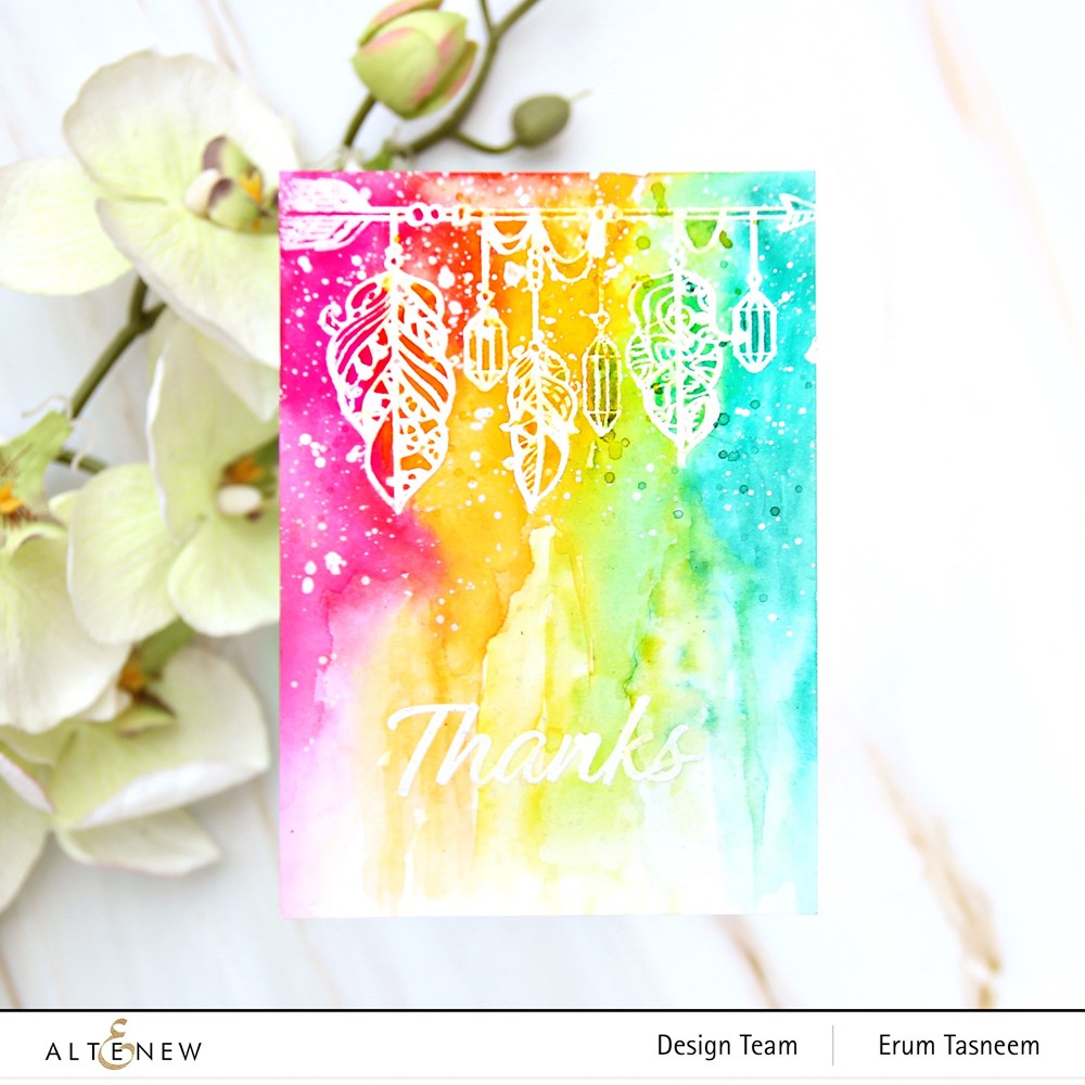 Altenew BOHO ARROW Clear Stamps ALT7596 thanks