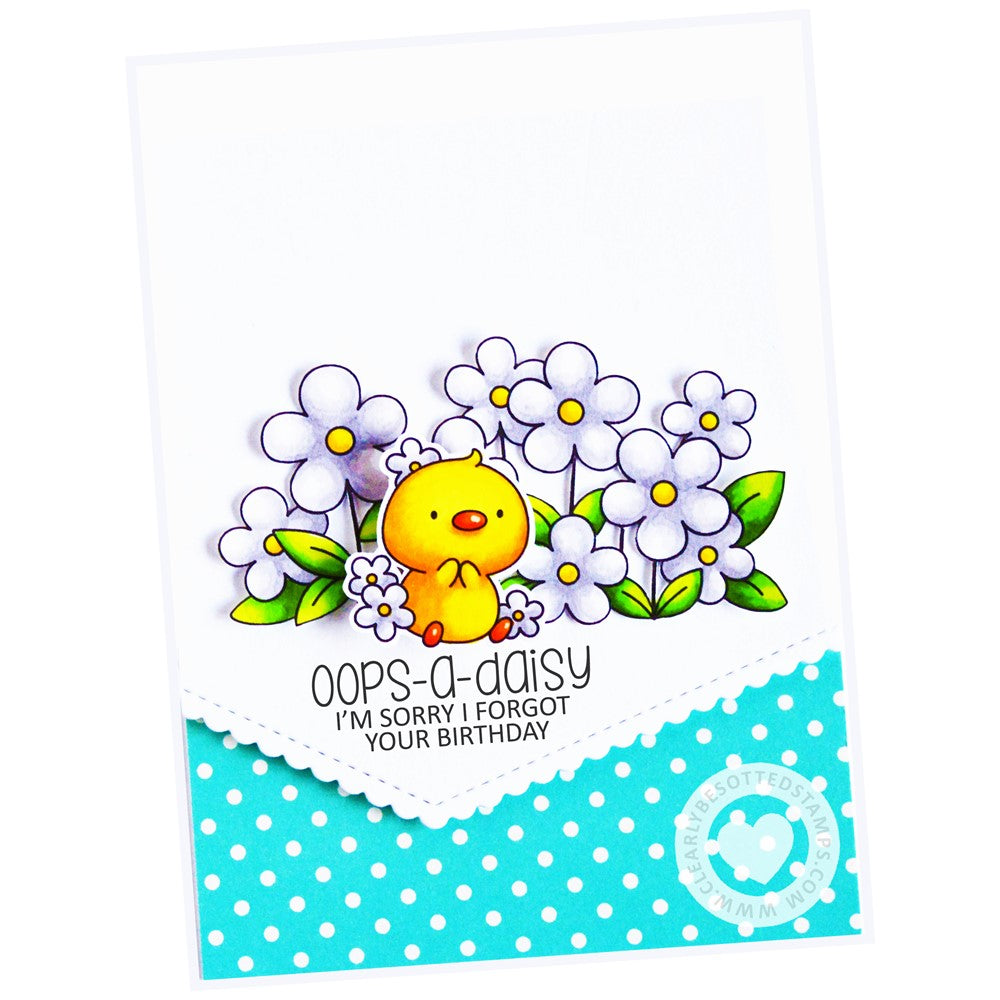 Clearly Besotted OOPS A DAISY Clear Stamps flowers
