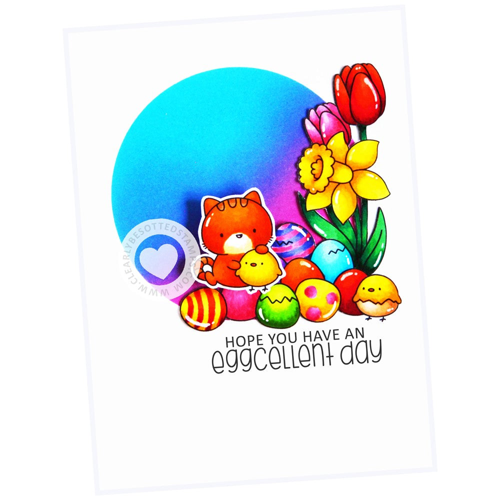 Clearly Besotted CHIRPY PLUSHIES Clear Stamps eggcellent