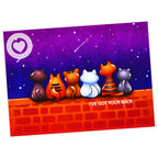 Clearly Besotted BACK TO FRONT LINE UP Clear Stamps cats