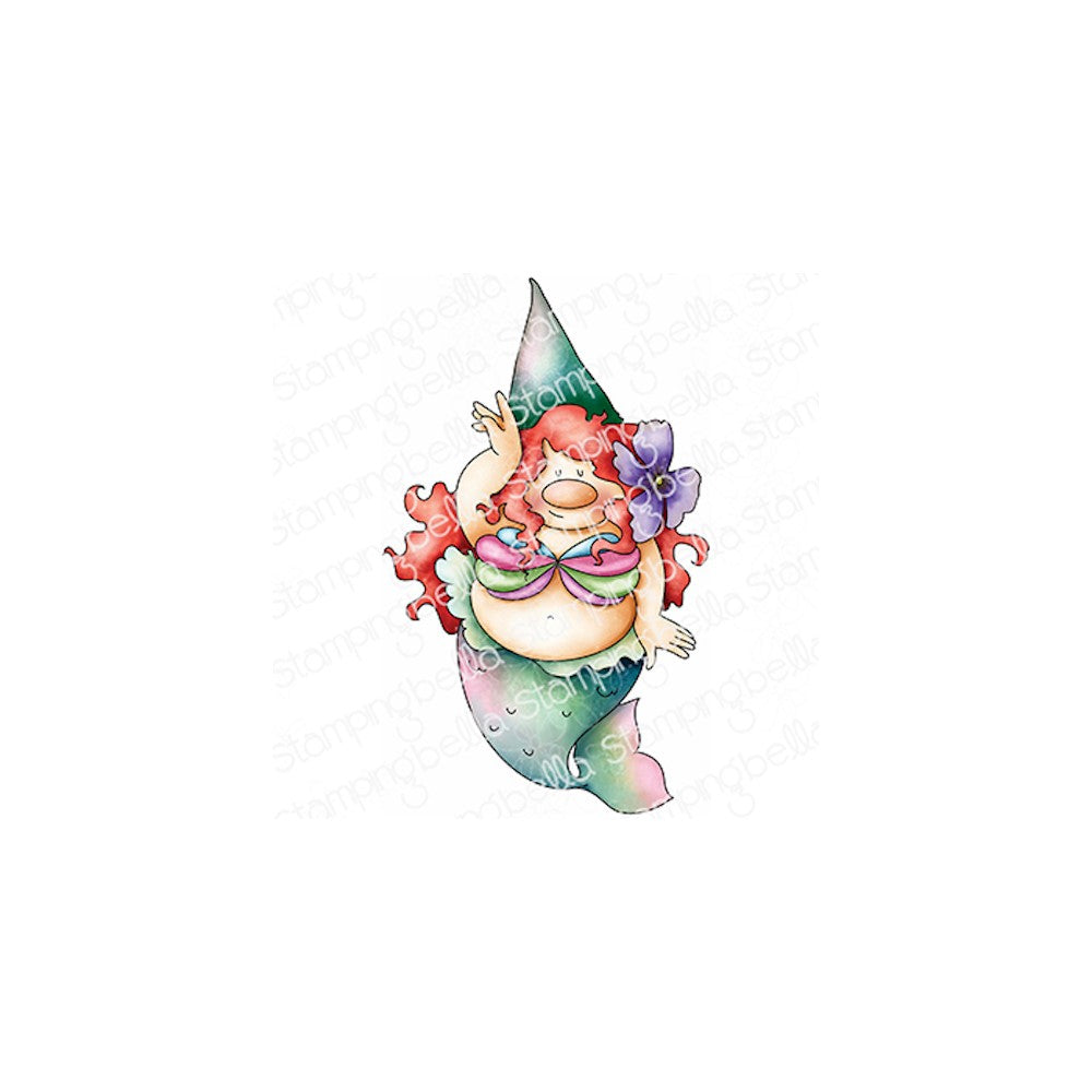 Stamping Bella GNOME MERMAID Cling Stamp eb1201