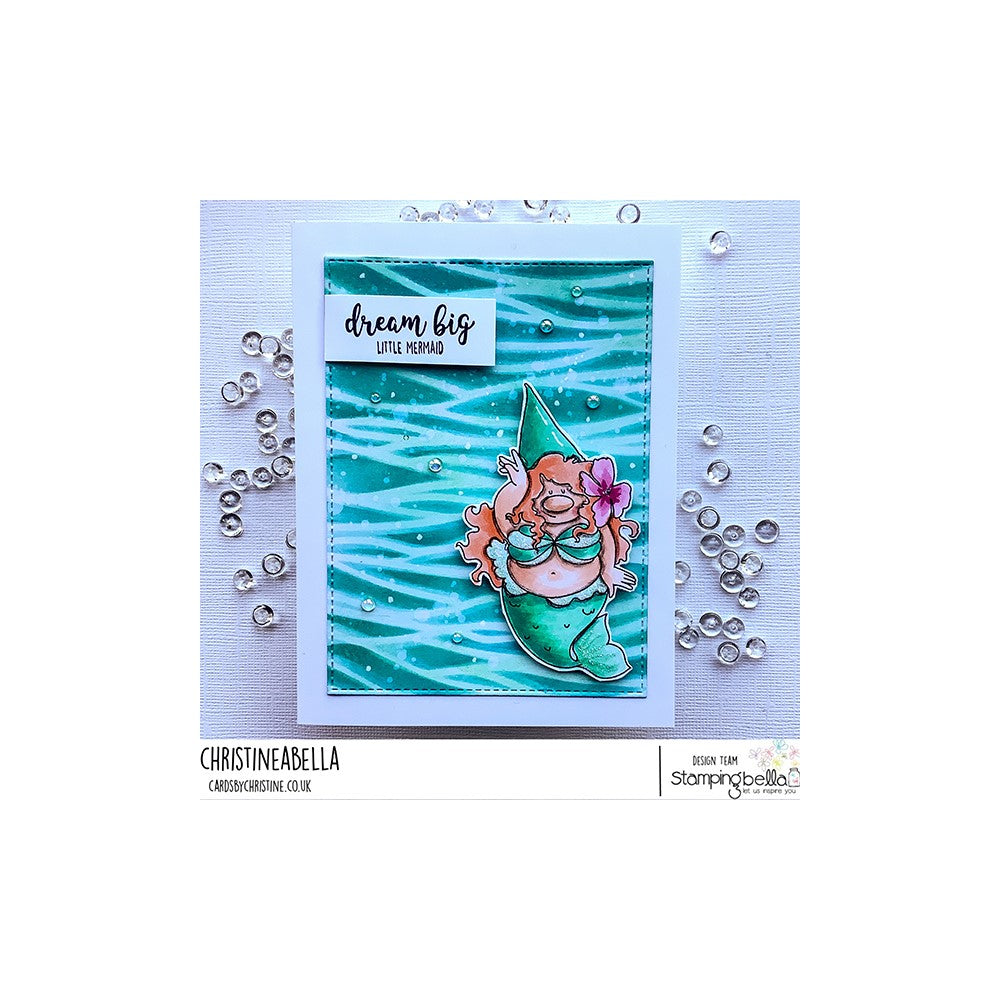 Stamping Bella GNOME MERMAID Cling Stamp eb1201 dream big
