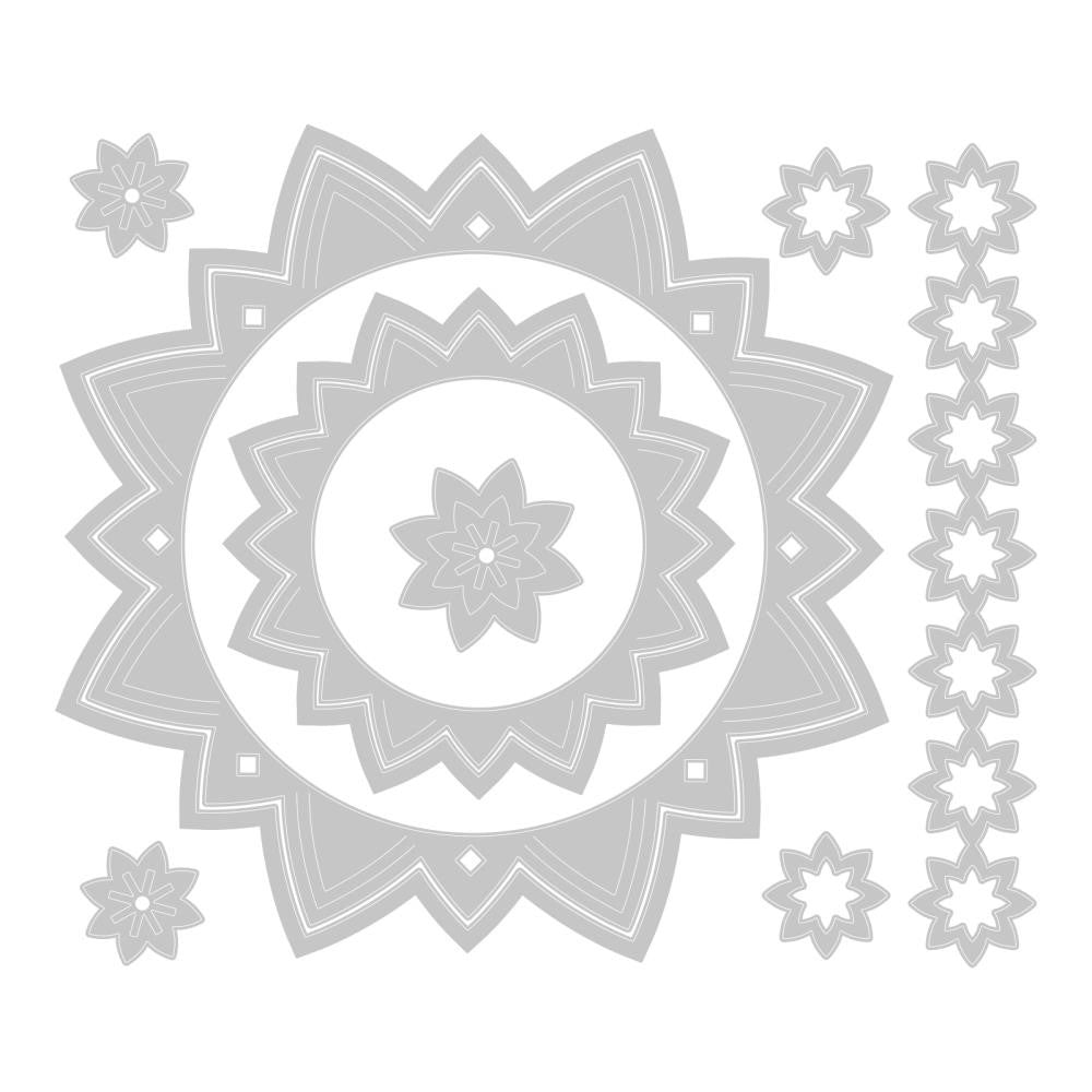 Sizzix GEO FRAMES AND BORDERS Thinlits Dies 666121 detail