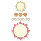 Sizzix GEO FRAMES AND BORDERS Thinlits Dies 666121 sun