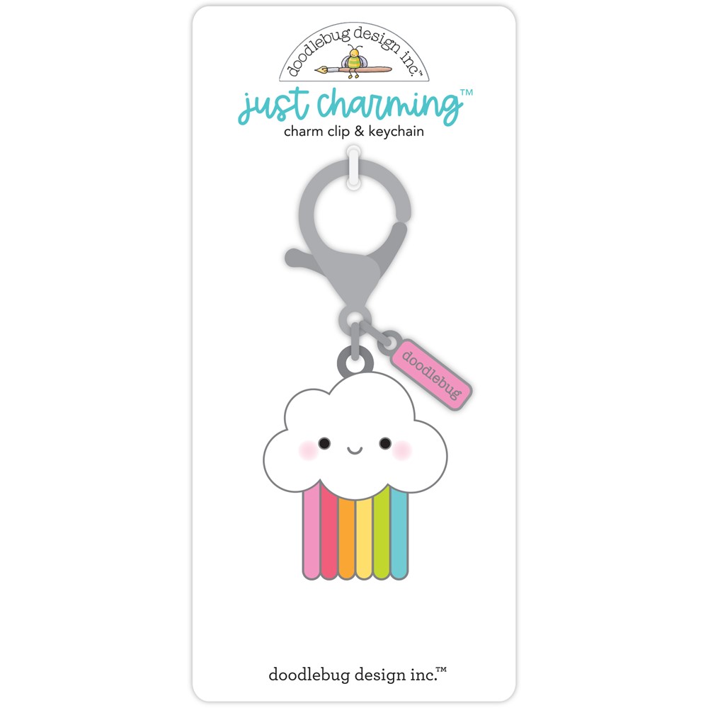 Doodlebug COLOR ME HAPPY Just Charming Clip and Keychain 7969 front