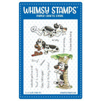 Whimsy Stamps DOGGIE NAUGHTY Clear Stamps C1411