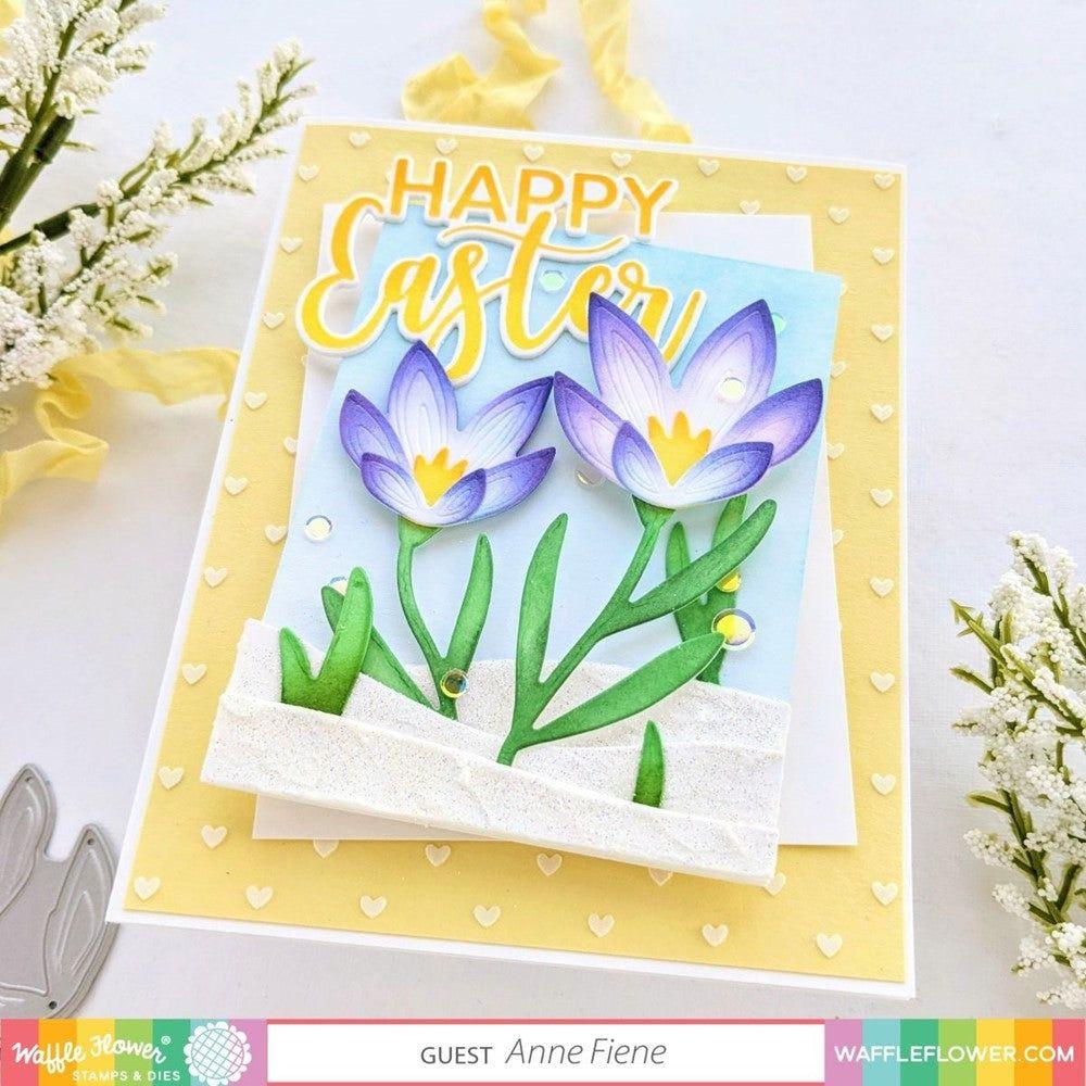Waffle Flower LAYERED CROCUS Dies 421242 easter