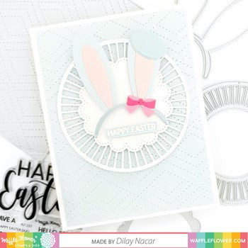 Waffle Flower LAYERED BOWS Stencils 421245 bunny ears
