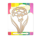 Waffle Flower SKETCHED CARNATION Hot Foil Plate 421224