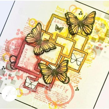 Julie Hickey Designs HAZEL'S BUTTERFLY Clear Stamps DS-HE-1033 squares