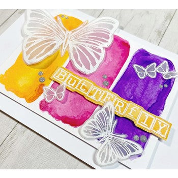 Julie Hickey Designs HAZEL'S BUTTERFLY Clear Stamps DS-HE-1033 die cut