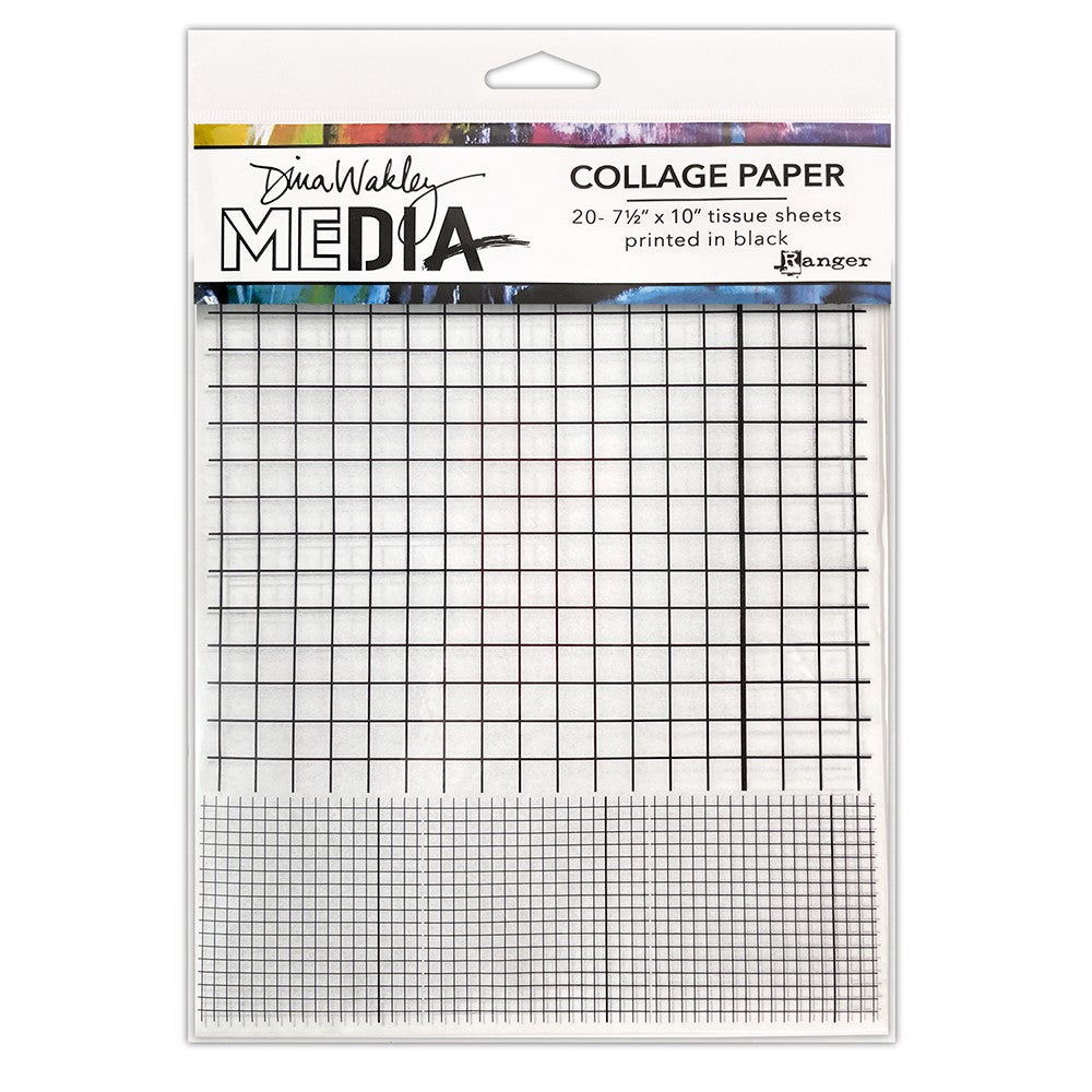 Dina Wakley Ranger GRID Collage Paper Media mda81821