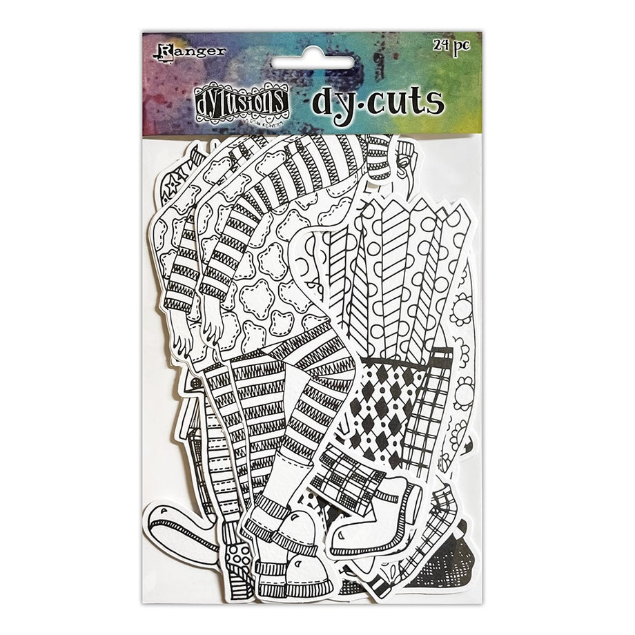 Dyan Reaveley's Dylusions Creative Dyary Die Cuts Black & White