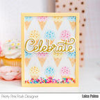 Pretty Pink Posh LAYERED ICE CREAM CONES Stencils celebrate