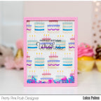 Pretty Pink Posh LAYERED BIRTHDAY CAKE Stencils birthday