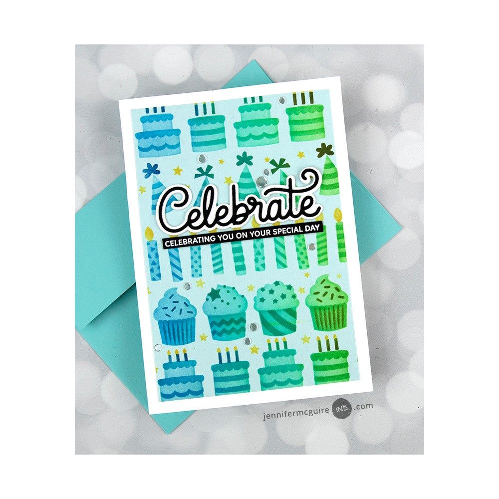 Pretty Pink Posh LAYERED BIRTHDAY CAKE Stencils celebrate