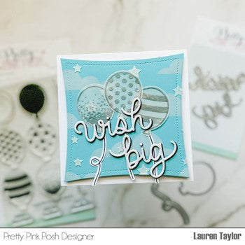 Pretty Pink Posh WISH BIG Die balloons