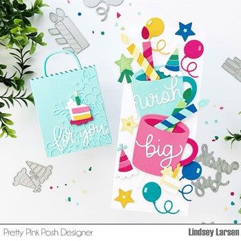 Pretty Pink Posh WISH BIG Die mug