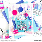 Pretty Pink Posh BIRTHDAY MUG ADDITIONS Dies balloons