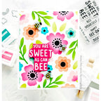Concord & 9th SWEET BEE Clear Stamps 11759 sweet as can bee floral card | color-code:ALT01