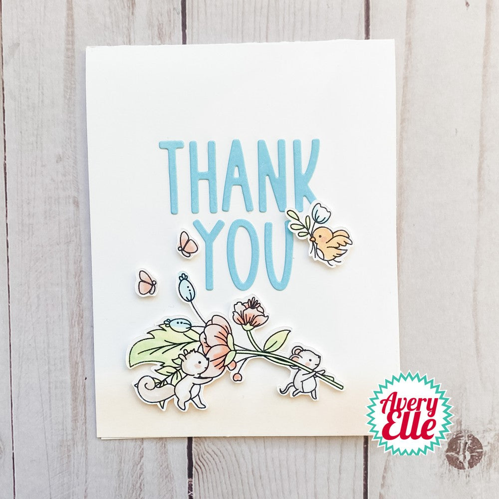 Avery Elle Clear Stamps BEST OF THE BUNCH ST-23-04 thank you