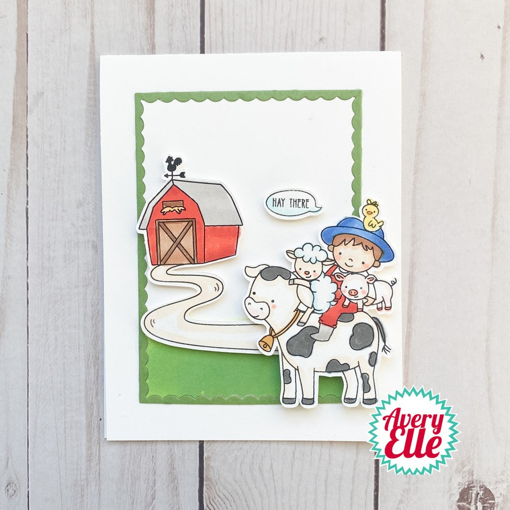 Avery Elle Clear Stamps HOWDY ST-23-07 barn