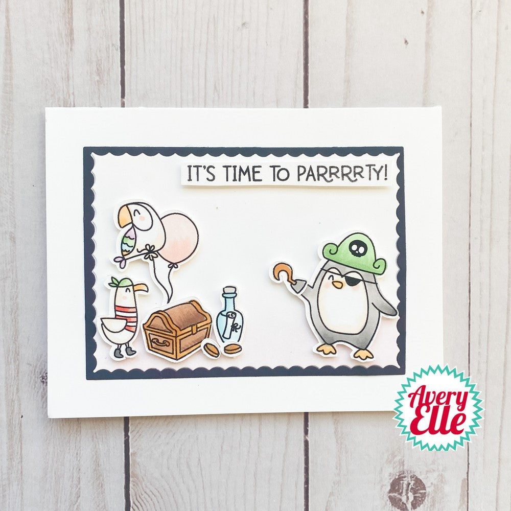 Avery Elle Clear Stamps AHOY MATEY ST-23-09 penguin
