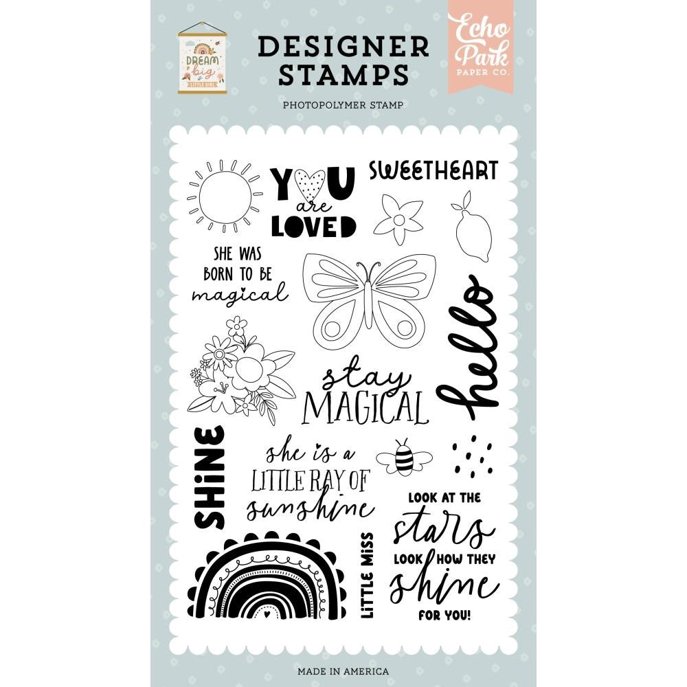 Echo Park BORN TO BE MAGICAL Clear Stamp Set dbg305043