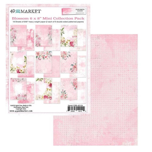 49 and Market COLOR SWATCH BLOSSOM Mini Collection 6 x 8 inch Paper Pack CSB-40124