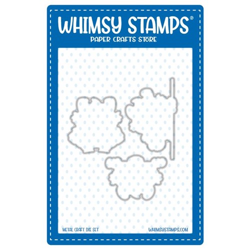 Whimsy Stamps YETI BIRTHDAY Outline Dies WSD180