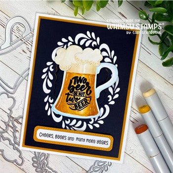 Whimsy Stamps BREWSKIS Clear Stamps CWSD152a mug
