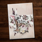 Paper Rose BOHO WEDDING Die Cuts 29125 thanks cowboy boots card