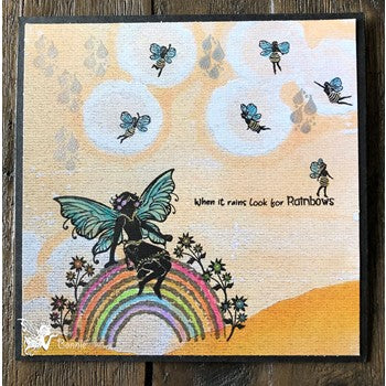 Fairy Hugs BUMBLE FAIRIES Clear Stamps FHS-561 Rainbow