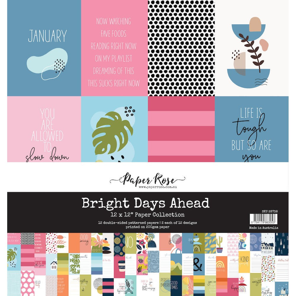 Paper Rose BRIGHT DAYS AHEAD 12x12 Paper 28738