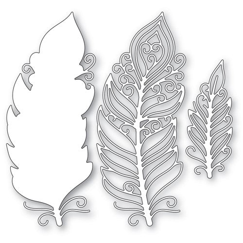 Memory Box PLUMED GYPSY FEATHER Dies 94711 detail