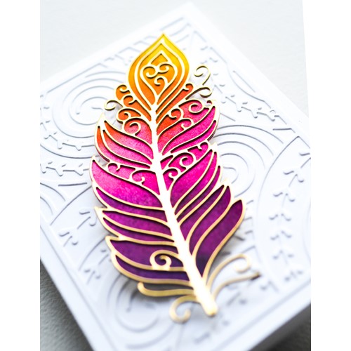 Memory Box PLUMED GYPSY FEATHER Dies 94711 card