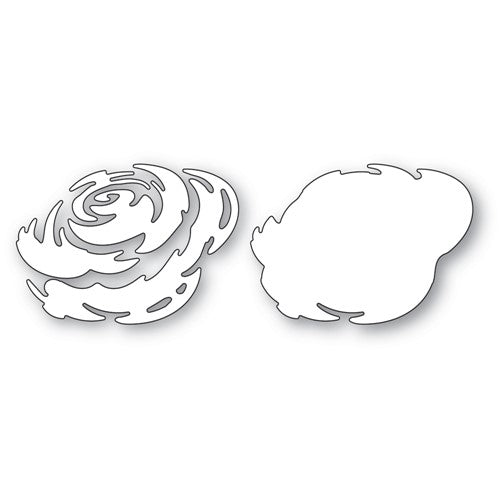 Memory Box GENTLE ROSE WATERCOLOR FLORAL Dies 94713 detail