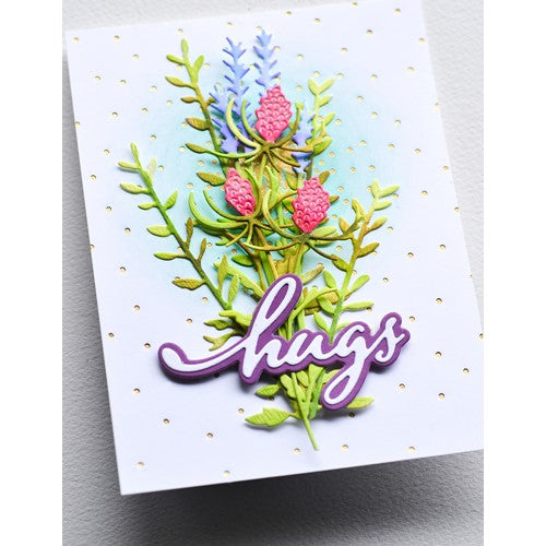 Memory Box CONFETTI DOT Hot Foil Plate flowers