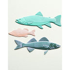 Memory Box FRESHWATER FISH 3D Embossing Folder and Dies ef1028