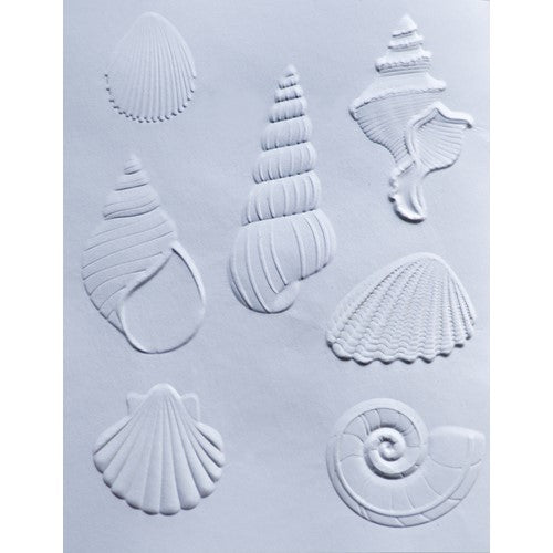 Memory Box DAZZLING SEASHELLS 3D Embossing Folder and Dies ef1029