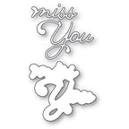 Poppy Stamps Miss You Moonlight Script Dies 2525 detail