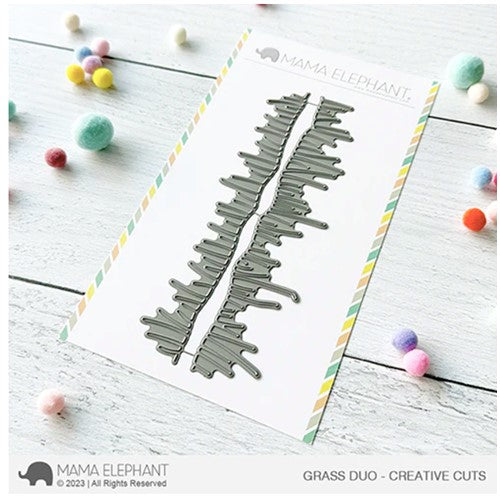 Mama Elephant Grass Duo Creative Cuts Steel Dies