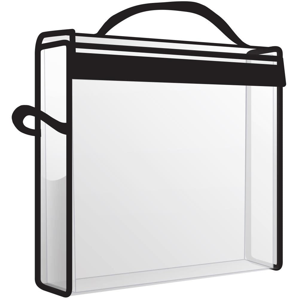 Totally Tiffany STORAGE AND SUPPLY CASE Paper Taker 8 x 8 tt-sasc-pt8x8 Clear Side View