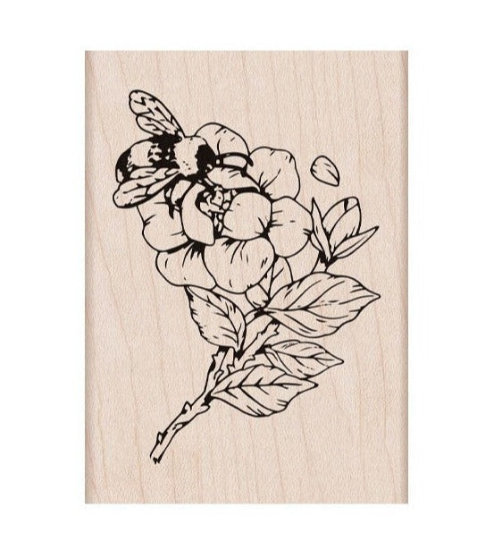 Hero Arts Rubber Stamp Bee and Floral H6488